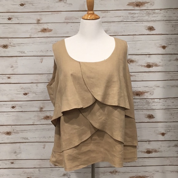Sunny Leigh Tops - EUC Sunny Leigh Linen Blouse